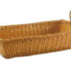 CESTA TEJIDA RECTANGULAR 19 X 14 X 4PG C/ASAS 