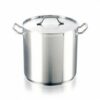 OLLA ALTA RECTA NO.25 ACERO INOX 430 100LTS. 50X50 CM PMS 