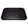 CHAROLA DE SERVICIO RECTANGULAR 12 X 16 PG NEGRO 