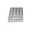 CHAROLA MUFFIN ALUMINIO TEFLON 24 PZ 7 CM 