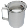 JARRA PARA MESA CON TAPA 2LTS 12.5X17.5 CM ACERO INOX PMS 