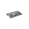 TAPA CUARTO RANURADA ACERO INOX 