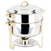 Chafer 14 CUARTOS Deluxe Redondo Oro Sopero