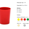 VASO POLIPROPILENO 8.0 OZ / 240 ML (126 PIEZAS POR CAJA) TP