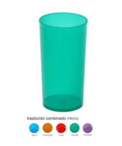 VASO JAIBOLERO TRASLUCIDO POLIPROPILENO 13 OZ. 400 ML (108 PZS. POR CAJA)---COLORES VARIOS