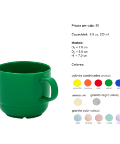 TAZA POLIPROPILENO 8.5 OZ / 250 ML (80 PIEZAS POR CAJA) TP