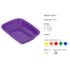 BANDEJA CUADRILONGO POLIPROPILENO 25X18.7X4.7 CM 700ML (94 PZS. POR CAJA)