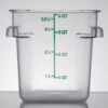 CONTENEDOR CUADRADO DE 4 Qt. DE POLICARBONATO 10721 MARCA Carlisle