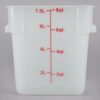 CONTENEDOR CUADRADO DE 8 Qt. DE POLIPROPILENO SQRTR8 MARCA Choice
