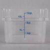 CONTENEDOR CUADRADO DE 12 Qt. DE POLICARBONATO SQRCL12 MARCA Choice
