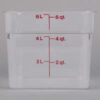 CONTENEDOR CUADRADO DE 6 Qt. DE POLICARBONATO 6SFSCW MARCA Cambro