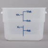 CONTENEDOR CUADRADO DE 12 Qt. DE POLIPROPILENO 12SFSPP MARCA Cambro