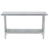 MESA DE TRABAJO A INOX/GALV 60*150*86 CMS