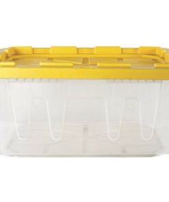 CAJA MIL USOS CON TAPA POLIPROPILENO 100 LTS TRANSPARENTE