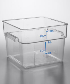 CONTENEDOR CUADRADO DE POLICARBONATO 12L (TAPA MCTRC3)