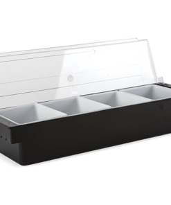 CAJA PARA CONDIMENTOS 4 COMPARTIMIENTOS PLASTICO