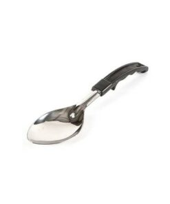 CUCHARA PARA COCINAR ACERO INOX MANGO PLASTICO 15pg LISA