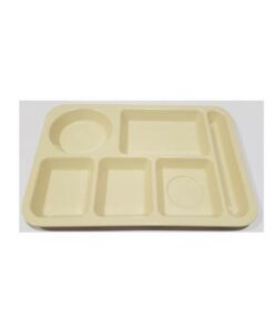 CHAROLA DE DIVISION MELAMINA, (35*25*2.5CM) 6 DIVISIONES BEIGE