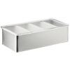CAJA PARA CONDIMENTOS 4 COMPARTIMIENTOS ACERO INOXIDABLE