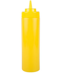 RECIPIENTE PARA ADEREZO AMARILLO 24 Oz
