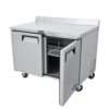 MESA DE TRABAJO CON BASE REFRIGERADA SOBRINOX MRT­122­-2P DE DOS PUERTAS